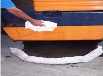 Oil absorbent pads